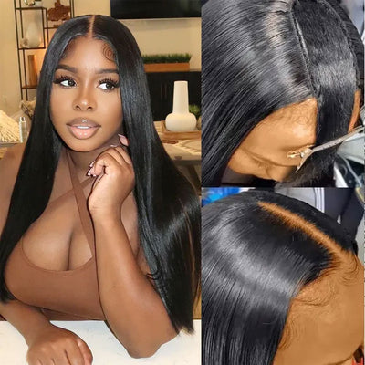 V Part Wig Human Hair Minimal Leave Out U Part Wig Best Beauty Hair