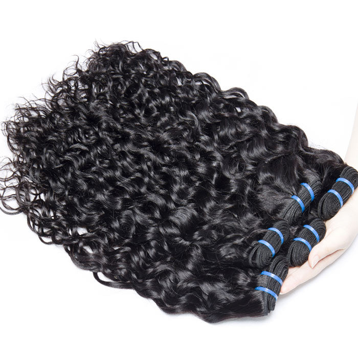 Water Wave Hair Bundles Natural Color Wet and Wavy Best Beauty Virgin Human Hair Extensions