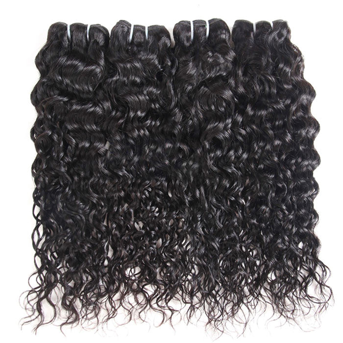 Water Wave Hair Bundles Natural Color Wet and Wavy Best Beauty Virgin Human Hair Extensions