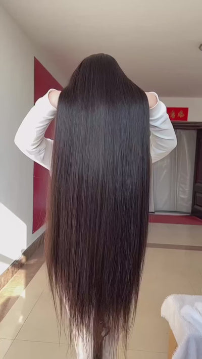 Best Beauty Hair 12A Long Length 30 to 40 Inches Lace Frontal Wig Human Hair Bone Straight