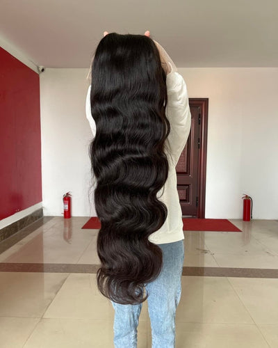 Best Beauty Hair 30 to 40 Inches Lace Frontal Wig Virgin Human Hair Body Wave