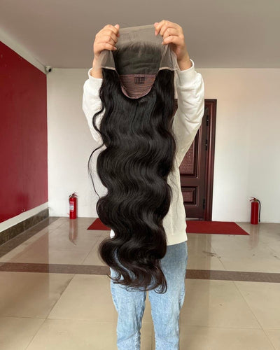 Best Beauty Hair 30 to 40 Inches Lace Frontal Wig Virgin Human Hair Body Wave