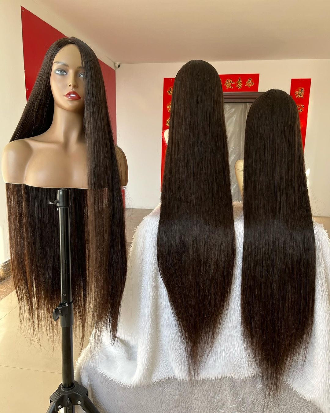 Best Beauty Hair 12A Long Length 30 to 40 Inches Lace Frontal Wig Human Hair Bone Straight