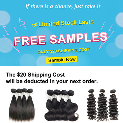 Free Samples of Straight/Body Wave/Deep Wave Hair Bundles(About 100g in Total)